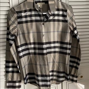 Burberry Plaid Blouse